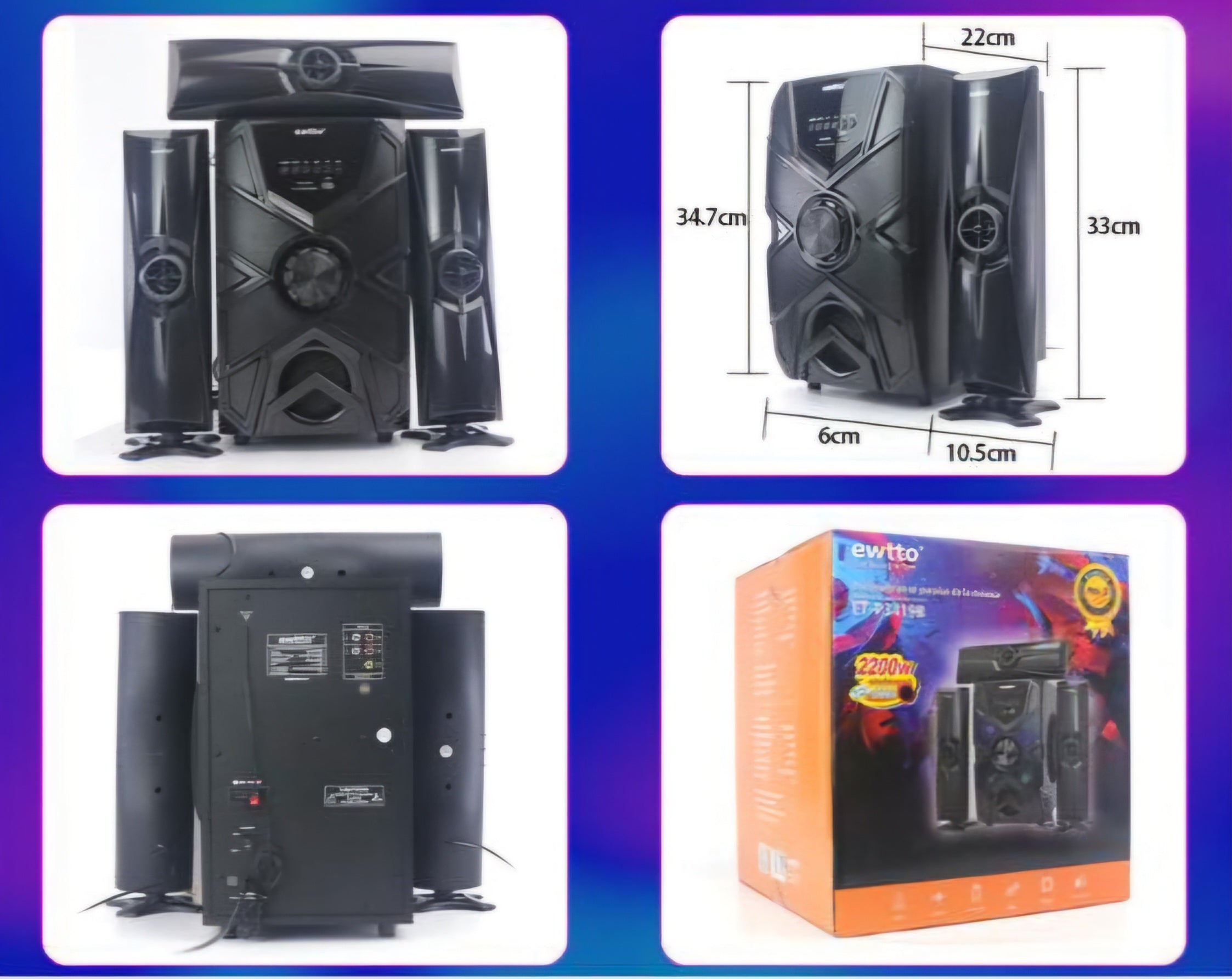 Equipo de Sonido P3419 | 2200W